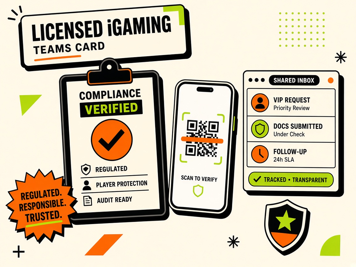 Licensed iGaming team linking WhatsApp with QR and shared inbox